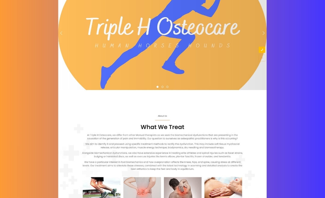 Osteopath Web Design Kincumber, Central Coast | Contact Us